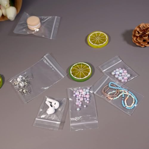 iMailer - 500 Count - 2" x 3" Mini Zip Bags - Clear Reclosable Zip Plastic Poly Bags 2 Mil for Coins, Jewelry, Snacks, Seeds - Thumbnail 5