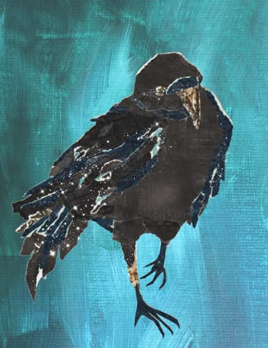 Notebook: Black Bird Print, Composition Book - College Ruled 120 Pages - Large 8.5 X 11