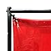 VIZ-PRO Red Vinyl Welding Curtain/Welding Screen With Frame, 6' x 6'