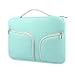 Chromebook Case, HESTECH 11.6-12.3 Inch Canvas Fabric Laptop Sleeve Travel Bag with Handle for Acer Chromebook r11/HP Stream/Samsung Chromebook/MacBook air 11/, Mint Green Chevron
