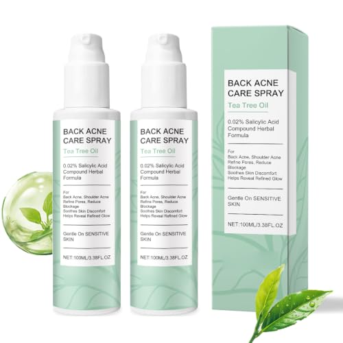 Back Body Skincare Spray – Gentle Herbal Formula Mist with Tea Tree Oil & Salicylic Acid for Smooth, Radiant Skin – for Back, Shoulders & Body, 3.38 Fl oz (1) image 4