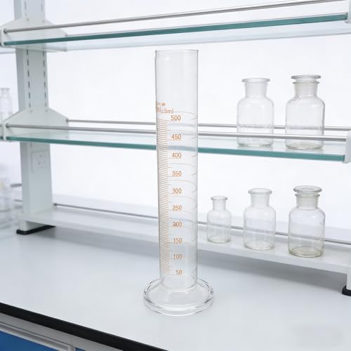 Cilindro graduado de vidrio de 500ml Cabilock con forma estrecha y alta transparencia 8