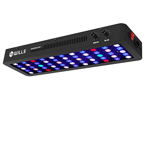 Aquarium Lights, WILLS 165W Dimmable Full Spectrum Planted Aquarium Led Lights for Freshwater