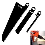3PCS Reciprocating Saw Blades,Hacksaw Blades,Scorpion Saws,Scorpion Saw Blades, Black and Decker Scorpion Saw Blades, Carbon Steel Blade Set for Wood Plastic Metal & Branch Cutting
