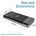 Aduro Wireless Power Bank 10,000mAh Qi Portable Charger Backup Battery Pack with Dual USB Smart Charge & Qi Wireless Charging for iPhone 12 Mini Pro Pro Max iPad 2020 Pro Samsung Airpods & More Black