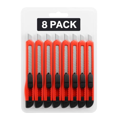 Professional 8-Pack Retractable Craft Cutters - for Home and Workshop Projects