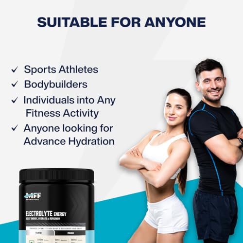 MyFitFuel Electrolyte Energy, Hydration & Replenishment. With Green Tea Extract, L-Threonine For Better Performance (400g Orange)