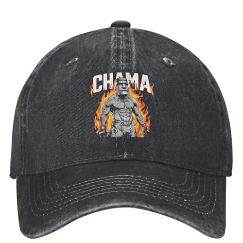 YUHUPMXAV Gorras de béisbol Chama Poatan Conjunto Hombres Mujeres Usan Gorra de Papá Alex Pereira Ajustable