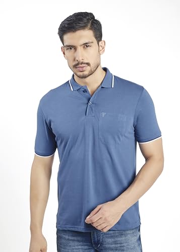Image of Pro Riders Urban Men's Cotton Rich Polo T-Shirt with Pocket |Regular Fit| Office