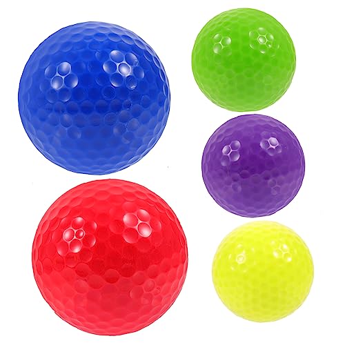 GALPADA 5pcs Compact Practicing Durable Wear Resistant Training Balls for Backyard Putting for Adults Includes