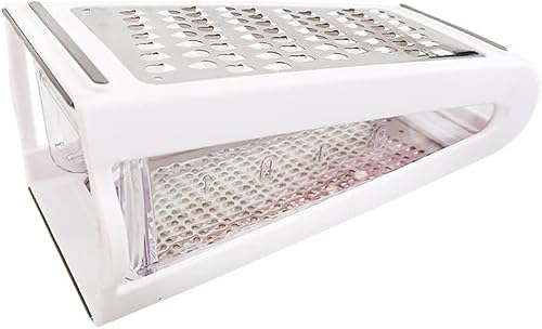 JUGAN Upgrade Multi-Functional Vegetable Slicer Set, Stainless Steel Shredder, with Storage Basket Double-Sided Cheese Grater, Suitable for Vegetables, Cheese