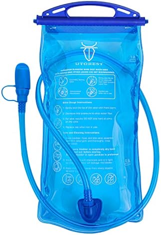 UTOBEST Water Bladder,Hydration Bladder 1L, 1.5L, 2L, 3L Water Bladder for Hiking Backpack, BPA Free, Leak Proof Water Reservoir for Running Cycling