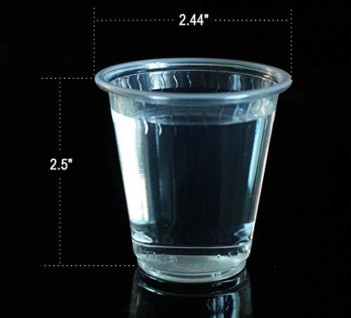 TashiBox 3oz Clear Disposable Cups (200)