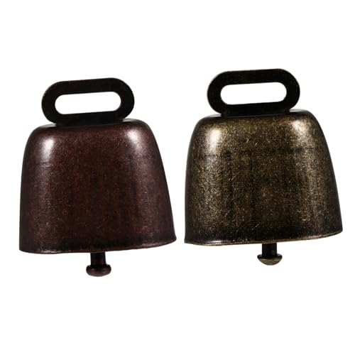 SUPVOX 2pezzi Campanello in Ferro Per Bestiame Campanello Smarrimento Per Animali Domestici Per Mucca e Pecora e Durevole