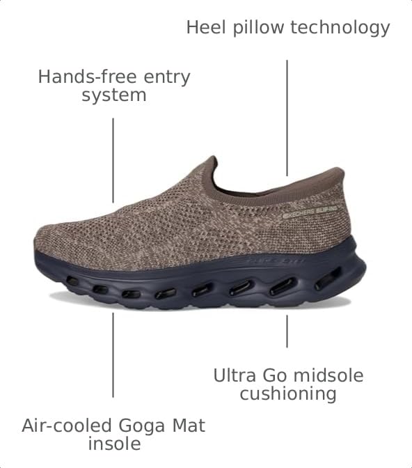 Image of Skechers Men's Go Walk Glide Step 2.0 Caleb Hands Free Slip-ins