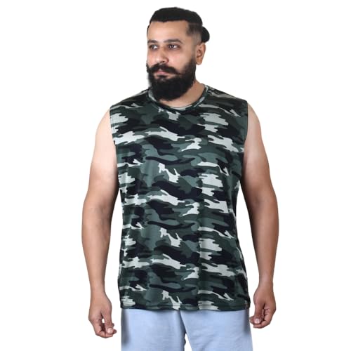 Image of Sleeveless T Shirts for Men - Gym Vest, Sando Tank Top Wear, Workout Baniyan, Stringers Inner Shirt, Bodybuilding Tshirts, Sports Tshirt Vests, Stylish Tanks Tops