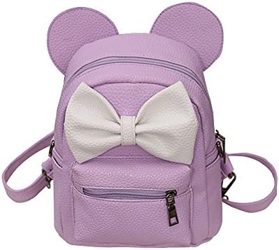 FitfulVan Clearance! Hot sale! Bags, FitfulVan 2018 New Mickey Backpack Female Mini Bag Women's Backpack (Light Purple)
