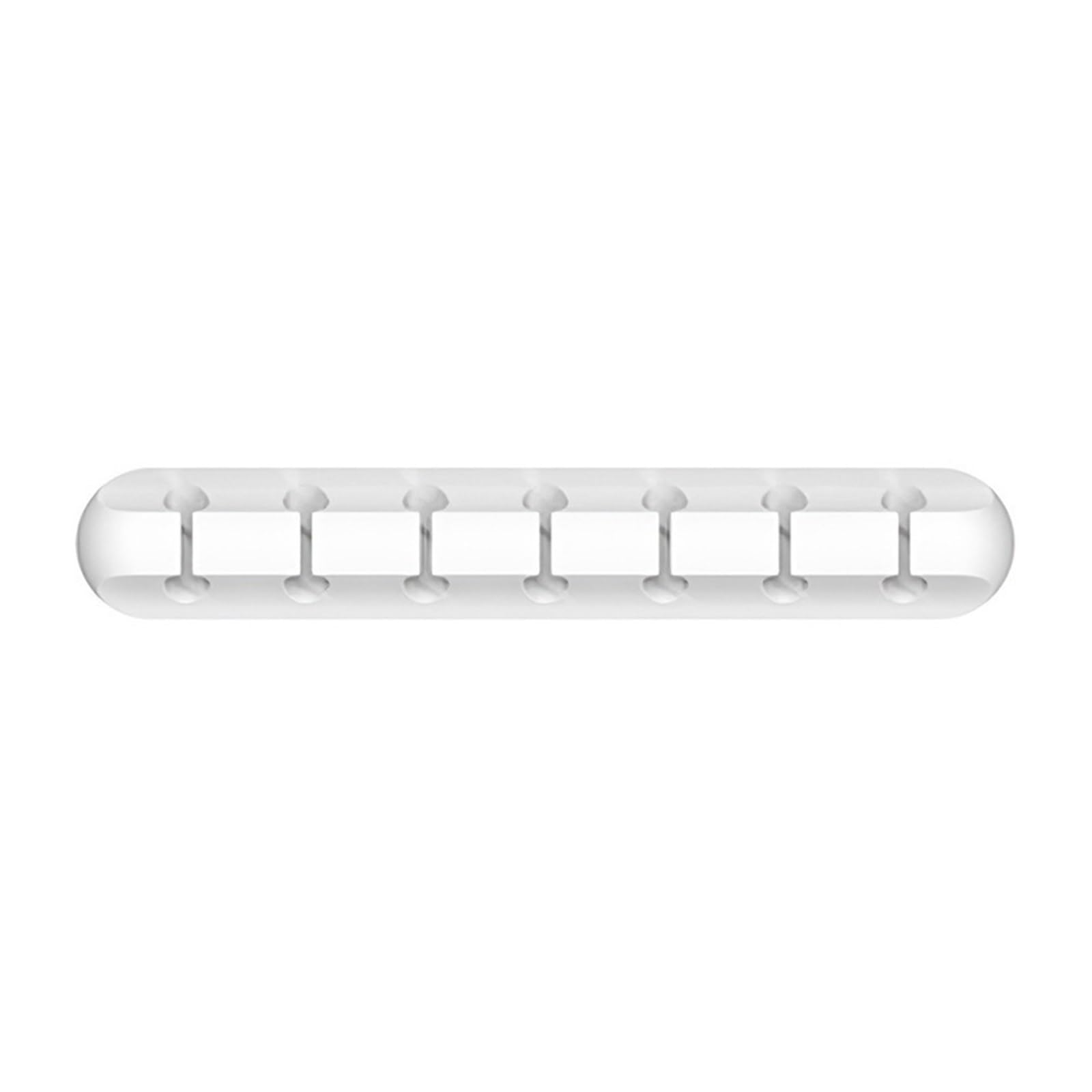 Phone Cord Holder for nightstand 20PCS Cable Clip Cable Organizer Holder Silicone USB Cable Winder Management Clips Self Adhesive Desk Tidy Organiser Wire Cord Holder(7holes White)