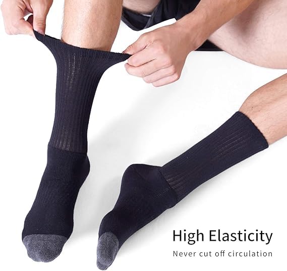 Image of Men's Low Cut Ankle Socks Pack | Bamboo Cushioned Sports Socks for Gym, Running, Walking