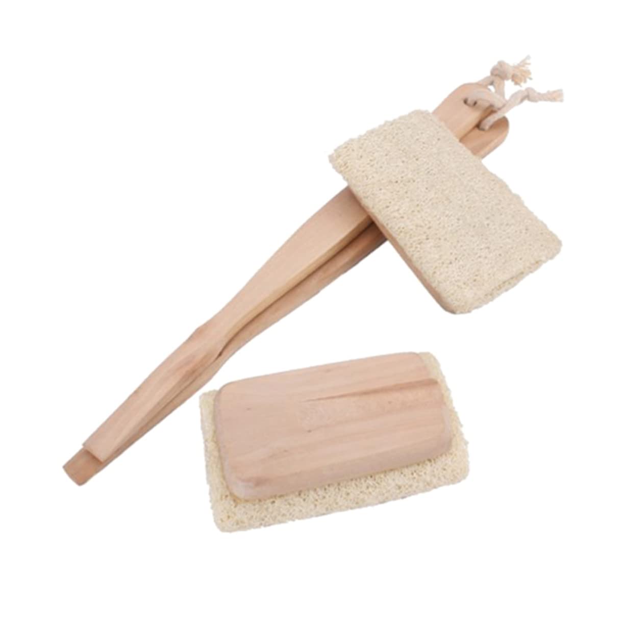 FRCOLOR 3stücke Luffa Rückenbürste Mit Langem Griff Natürliche Luffa Duschbürste Für Sanftes Peeling Und Hautpflege Für Bad Und Dusche Farben Zufällig Erhältlich