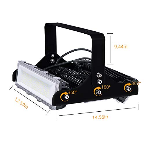 150W LED Flood Light Outdoor , 14500lm 6000K Super Bright Yard Security Lights IP66 Waterproof Outdoor Work Lights,OSRAM LED Chips, Adjustable Heads, Great for Garden,Yard, Parking Lot（Updated） - Thumbnail 3