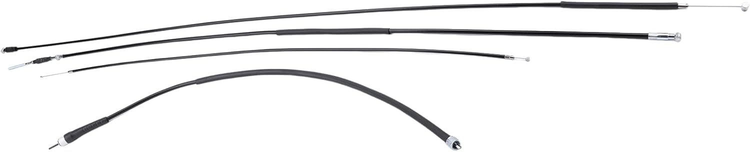 4 Pcs Throttle Speedometer Cable Set Compatible for Honda Trail 90 CT90 K0 1966 1967 1968, 45450-053-000 Front Rear Brake Control Cable