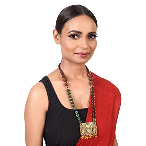 Image of AAKRITI ART CREATIONS Handcrafted Tribal Dhokra & Royal Brass Necklace Collection | Queen, Cleopatra & Heritage-Inspired Statement Jewelry | Artisan Ethnic Necklaces for Women