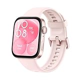 HUAWEI WATCH FIT 3 Smartwatch for men women, iOS & Android, Up to 10 Days Battery Life, Bluetooth Calls, GPS Smartwatch, Aluminum Case, AMOLED Display, Health&Fitness Tracker, Pink strap
