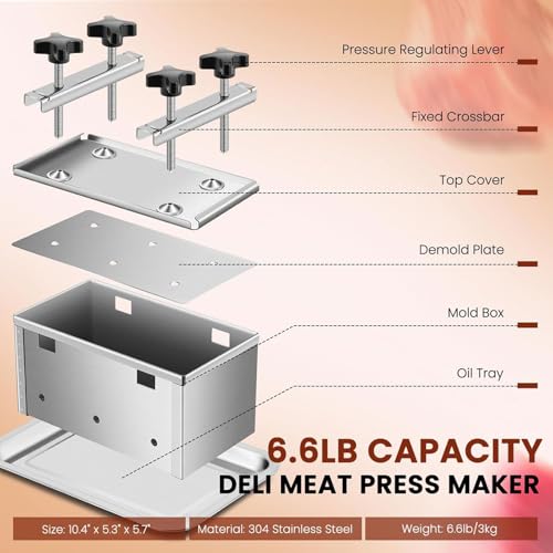 Presse à viande en acier inoxydable durable pour grill et bœuf - 7
