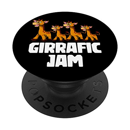Funny Animal Lover Kids Gift Jam Jam Africa Jirafa PopSockets PopGrip Intercambiable