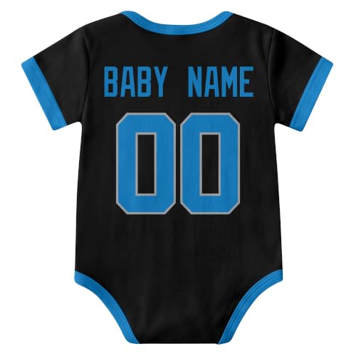 Image of KREDE Baby Clothes Custom Short Sleeves for Baby Boy Gifts | Custom Bodysuit with Number Name Gifts for Baby