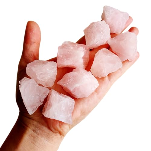 1 lb Rough Crystals Bulk Raw Healing Stones for Tumbling, Wire Wr...