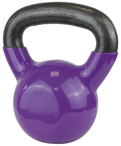 Kettlebell de fitness en vinyle pour haltérophilie crossfit et gym à domicile