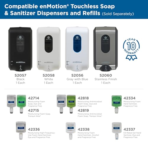 Georgia-Pacific enMotion Gen2 Moisturizing Foam Soap Dispenser Refill by GP PRO (Georgia-Pacific); Dye and Fragrance Free; 42714; 1200 mL Per Bottle; 2 Bottles Per Case - Thumbnail 5