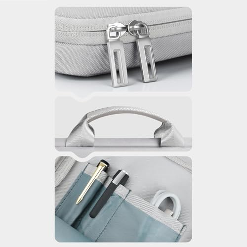 Maletín de portátil con asa y funda protectora para viajes de negocios de hombres 4