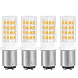 航海灯 led電球12V BA15D LED 停泊灯 漁船の、船 ボートに 小型漁船に 回転警告灯 警告灯 DC/AC24V の取り替え RV の内部ライト キャンピングカーの電球 ボートのトレーラー ライト 室内灯に使用できる 400lm 明るい 広配光タイプ 高演色 省エネ 密閉形器具対応 調光器対応 PSE認証済み (電球色 3000K- 4個入)