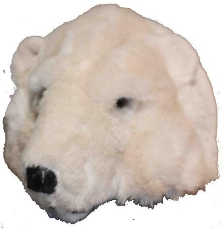 Polar Bear Furry Plush Animal Hat - One Size Fits All, Unisex, Ski Cap White