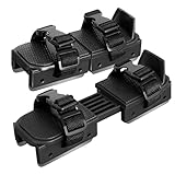 Nattork Adjustable Little Kids Ice Skates Double Runner with Strap Fastening for Toddlers, Kids, Beginner Skater(Black)