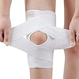 Galvaran Knee Brace with Side Stabilizers for Meniscal Tear Knee Pain ACL MCL Arthritis Injuries Recovery, Breathable Adjustable Knee Support for Men and Women