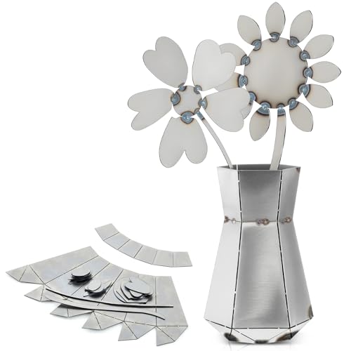 MorningRo Valentine's Day Welding Coupons Vase and Flower Kit, Welding Practice Kit, 304...