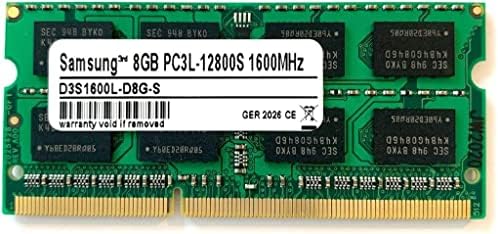 Samsung 3rd 8Go DDR3 1600MHz So-Dimm PC3L-12800S 2Rx8 1,35V 204pin