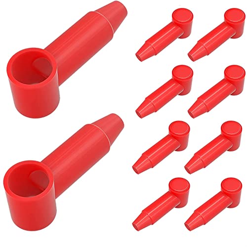 Couvercle de borne isolé en caoutchouc 4 AWG 10 pièces Saako rouge - 2