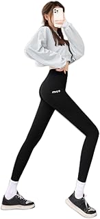 GuLiNiao Thick High Waist Yoga Pants with Pockets, Tummy Control Workout Running Yoga Leggings for Women Women's Joggers Pants Lightweight Athletic Leggings Tapered