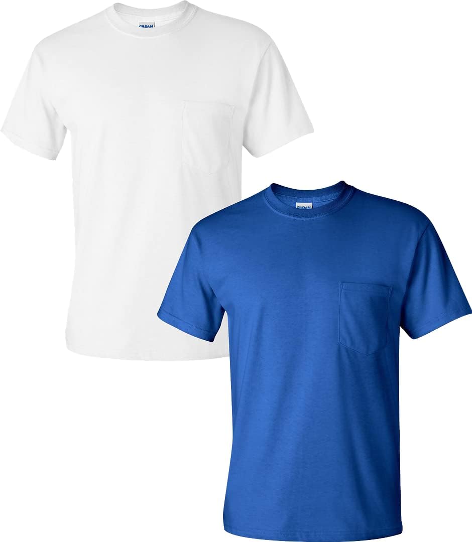 gildan mens ultra cotton pocket t shirt