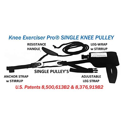 Knee Exerciser Pro Single Knee Pulley: Knee Therapy, TKA, ACL & Knee Contracture Rehab