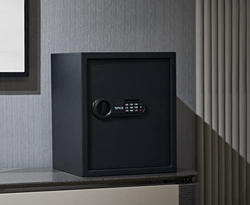 RPNB Deluxe Safe and Lock Box,Digital Keypad Safe Box,Steel Alloy Small Safes, Keypad Lock,Perfect for Home Office Hotel Business Jewelry Cash Use Storage,1.8 Cubic Feet