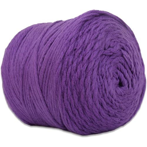 Image of ThreadArt Chunky Yarn Big Cake, 300g (316 Yards - Purple 11 | Super Bulky #6 for Hand Knitting & Crocheting - 100% Soft Acrylic for Blanket Yarn