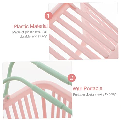 BRIGHTFUFU 4 Peças Cesta De Armazenamento Caixas De Armazenamento De Plástico Cestas De Plástico Peq