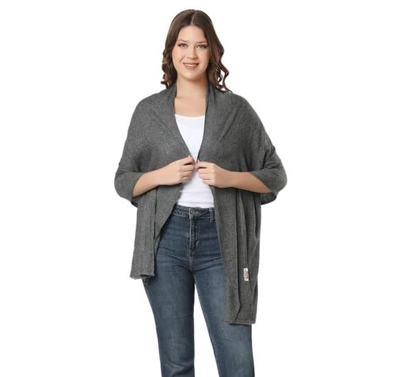 Wool Pashmina Twill Super Soft Stole Shawl Scarf Wrap for Women (Size: 80x28 Inches) - Main Image