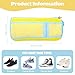 Shoe Washing Machine Bag,2 Pcs Shoe Washing Bag for Dryer & Washer, Reusable Laundry Shoe Bag for All Shoes Sizes, Independent Insole Compartment With Side Mesh (Yellow)
